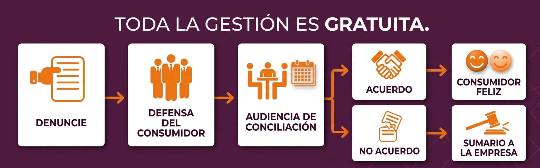 Proceso de denuncia de Defensa del Consumidor: toda la gestión es gratuita