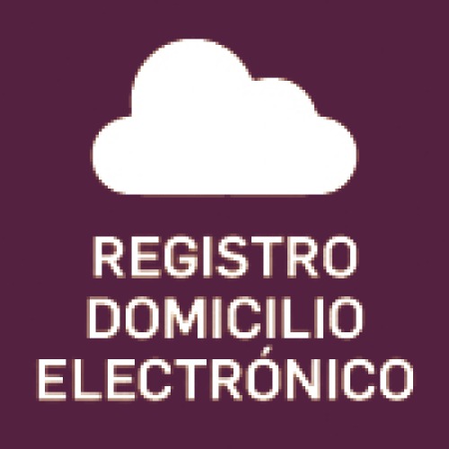 Ícono de registro de domicilio electrónico para comercios