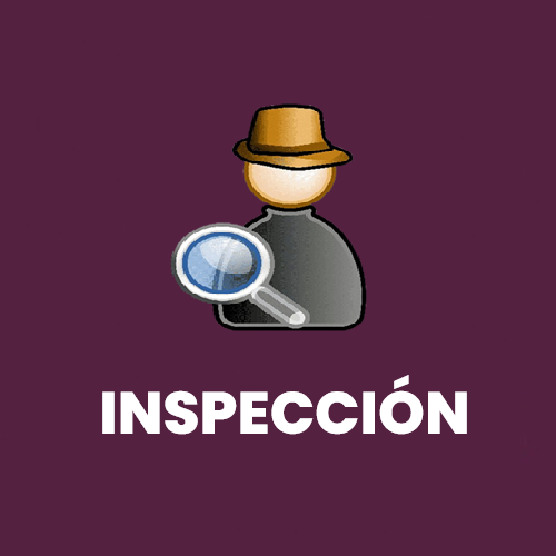 Ilustración de un inspector con lupa